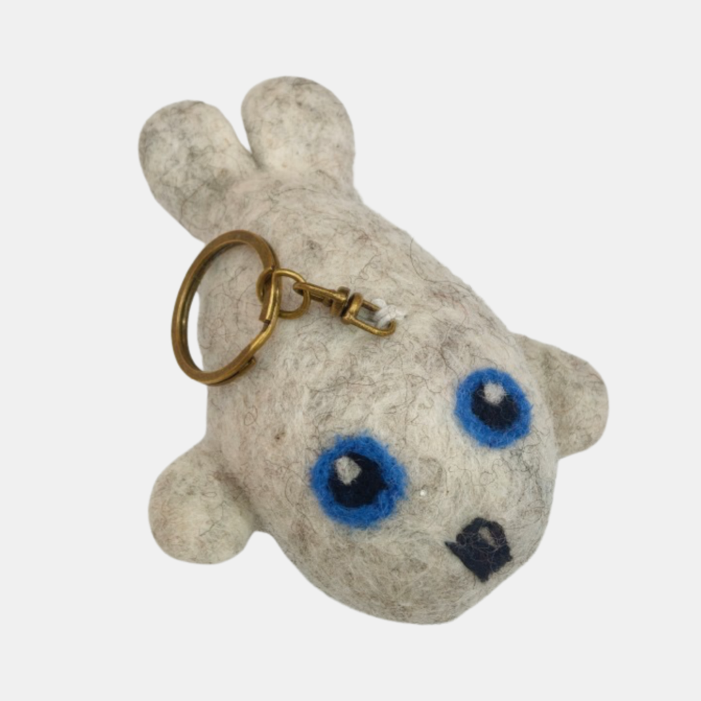 Decoration Felt - Off White - Snowy Pup