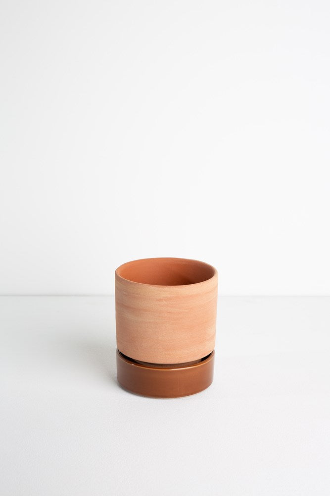 BULK S16 Grace Planter Small - Rose Terracotta and Soil