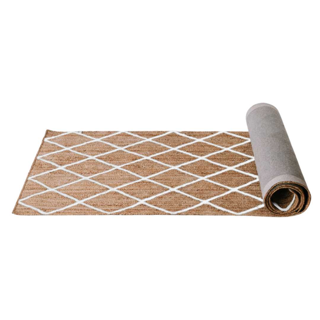 Chevron Jute Runner - 80x300cm