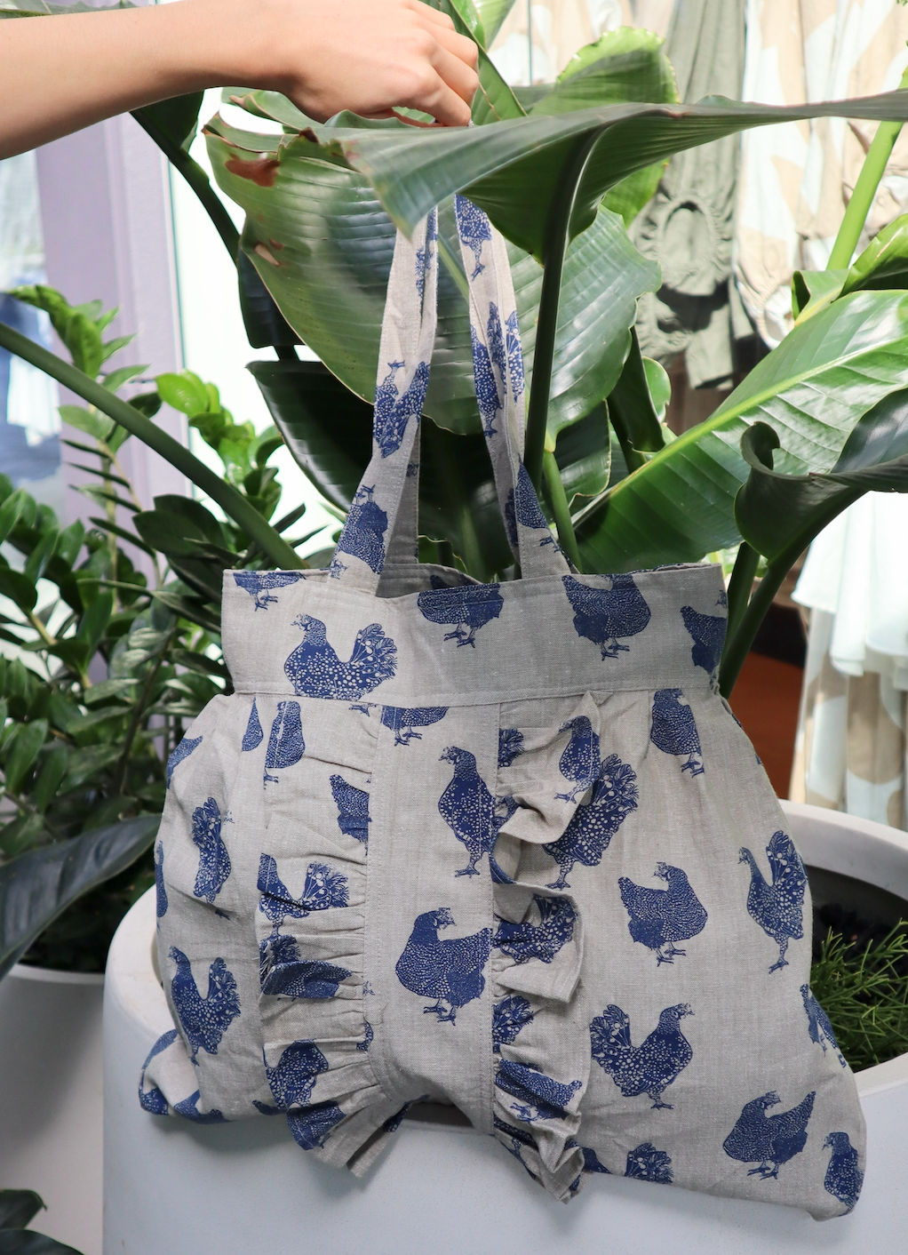 HENRIETTA SHOPPING TOTE BLUEBERRY