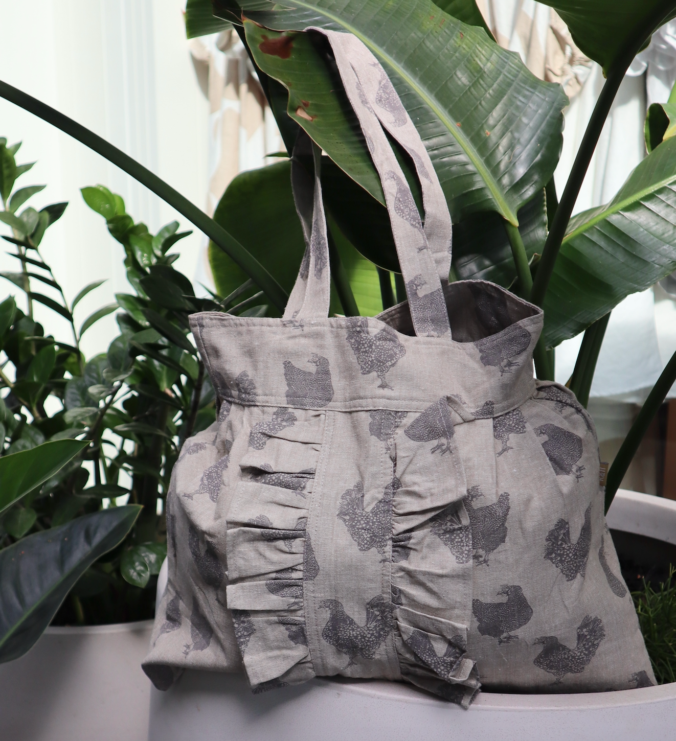 HENRIETTA SHOPPING TOTE ASH