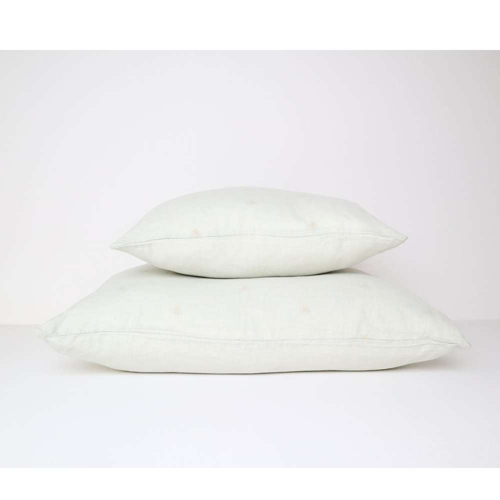 MASON BEE LINEN CUSHION SKY GREY 60x60