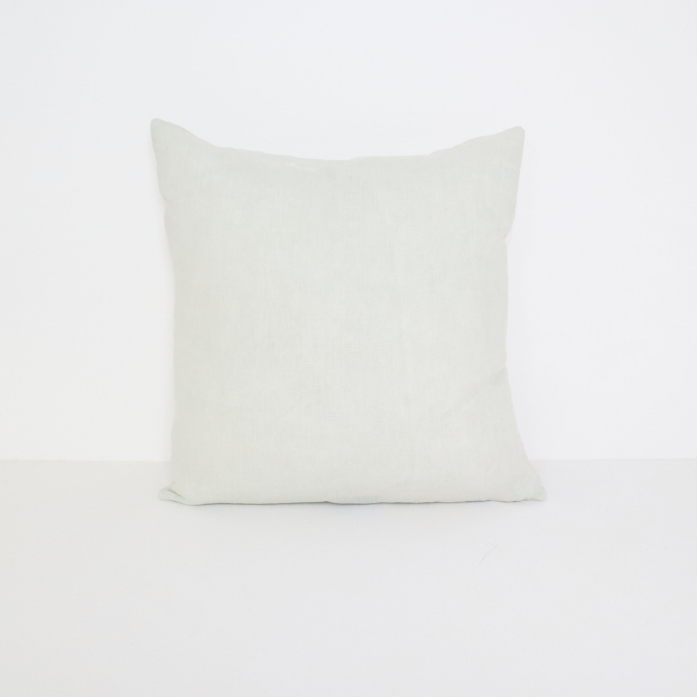 MASON BEE LINEN CUSHION SKY GREY 45x45