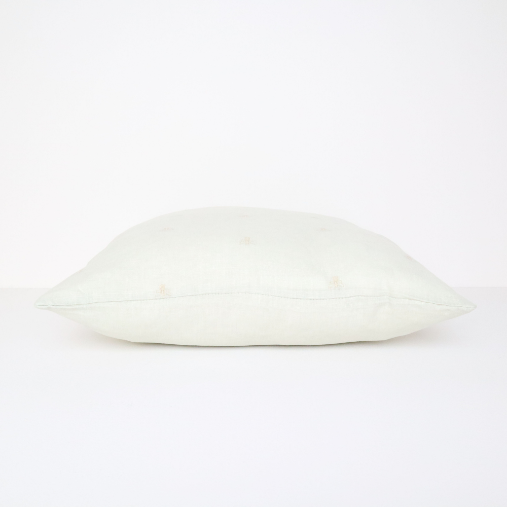 MASON BEE LINEN CUSHION SKY GREY 60x60