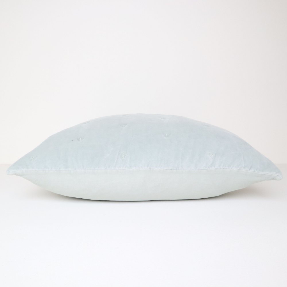 MASON BEE VELVET CUSHION SKY GREY 60x60