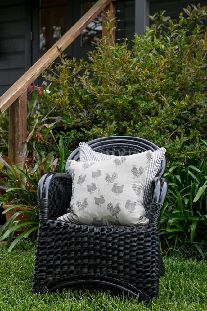 HENRIETTA CUSHION ASH 45X45