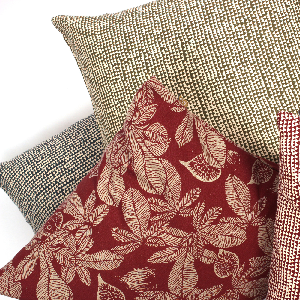 Fig Tree Cushion Ruby