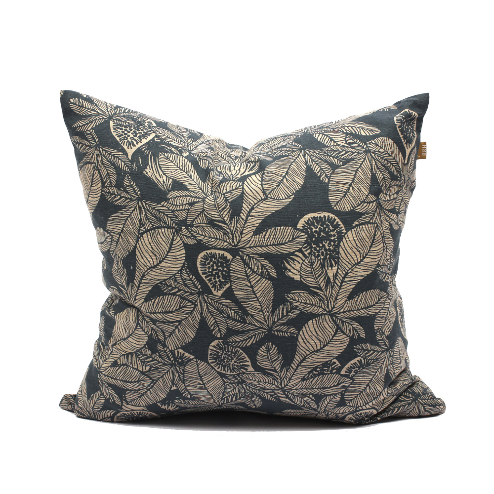 Fig Tree Cushion Dark Slate