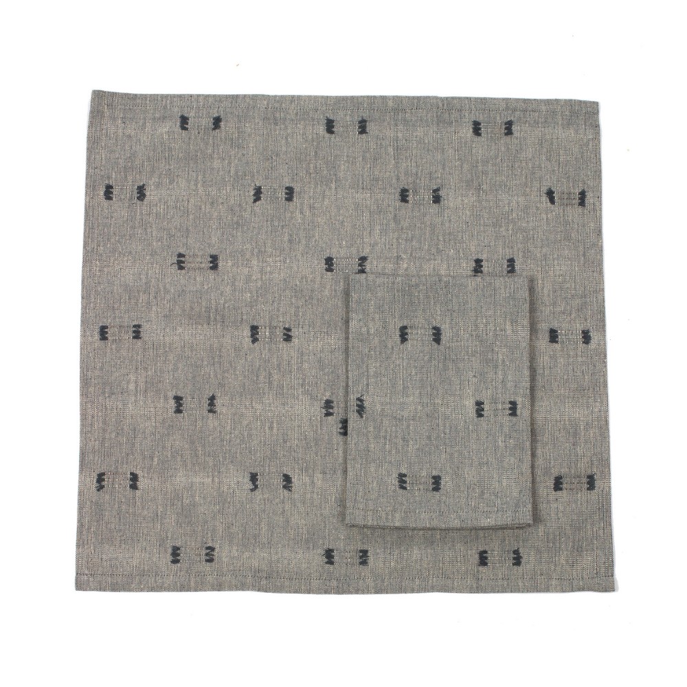 Tuft Napkin Dark Slate Set 4