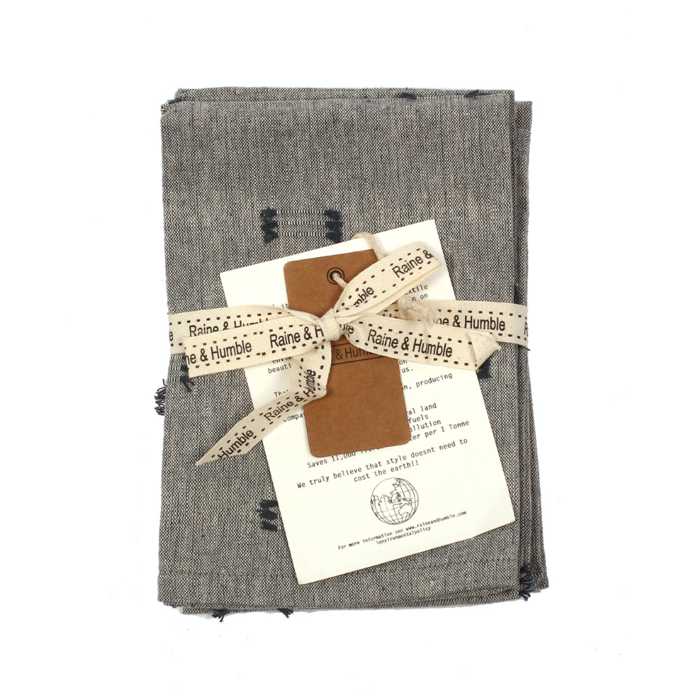 Tuft Napkin Dark Slate Set 4