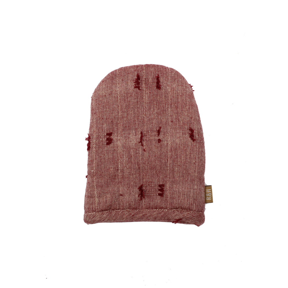 Tuft Short Oven Glove Ruby