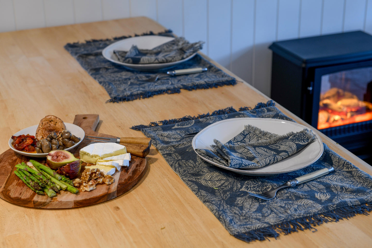Fig Tree Placemat Dark Slate S/4