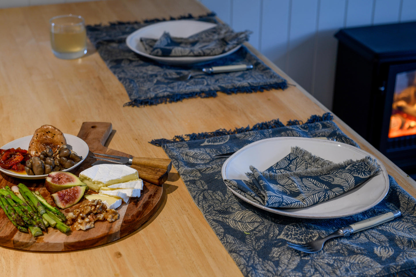Fig Tree Placemat Dark Slate S/4