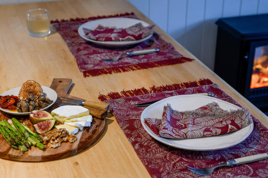 Fig Tree Placemat Ruby S/4