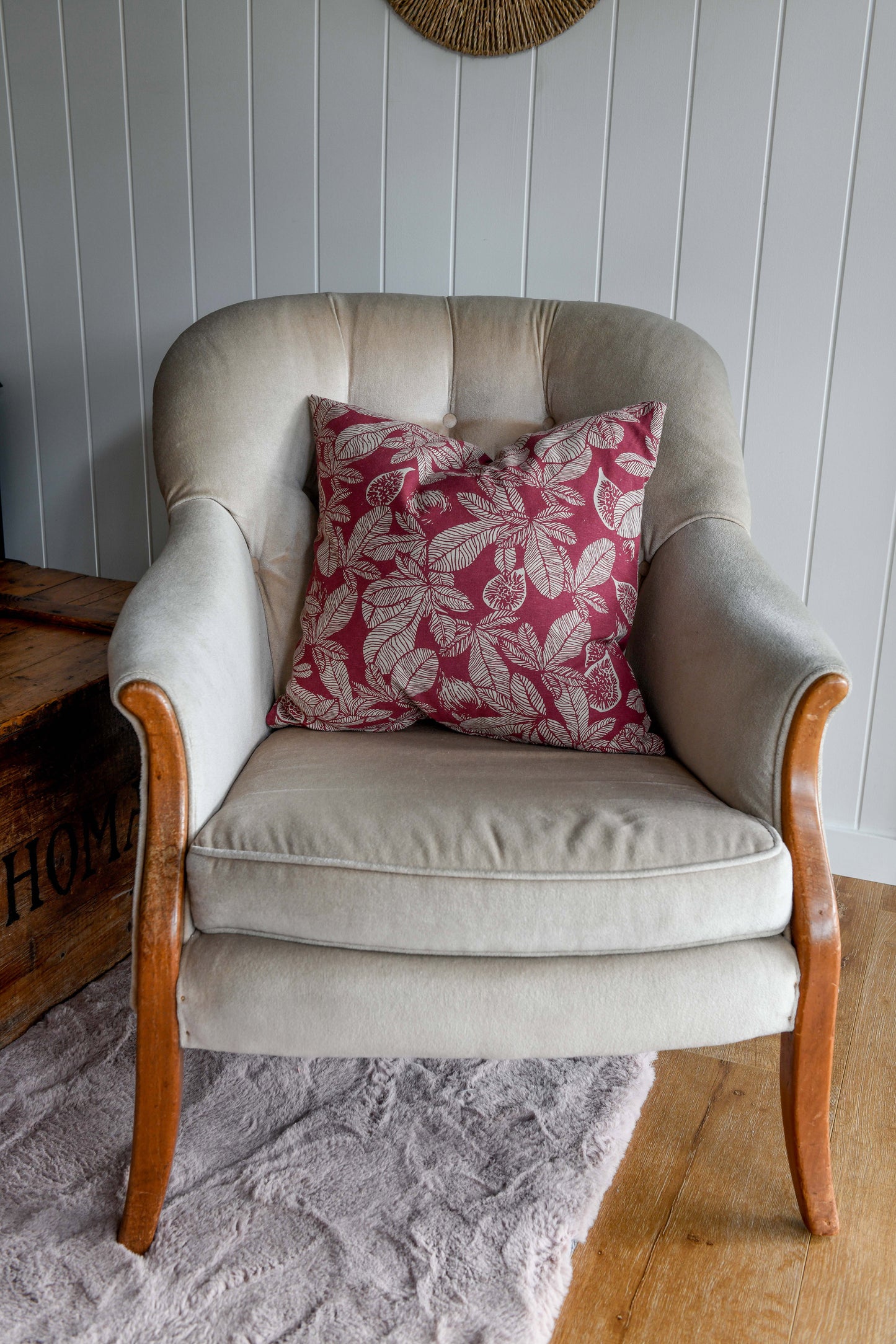 Fig Tree Cushion Ruby