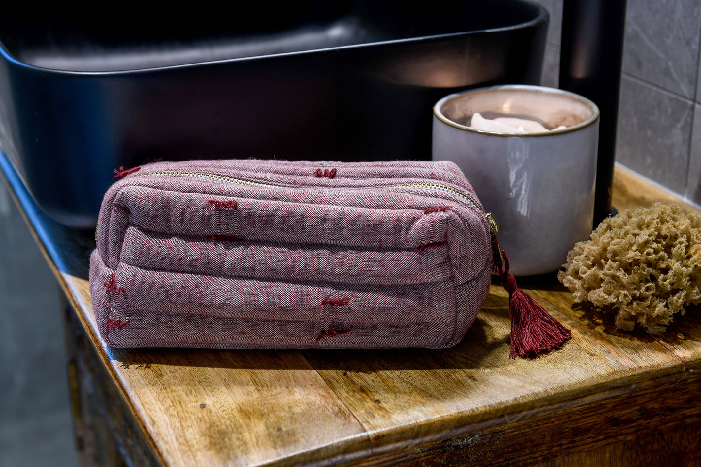 Tuft Beauty Bag Ruby