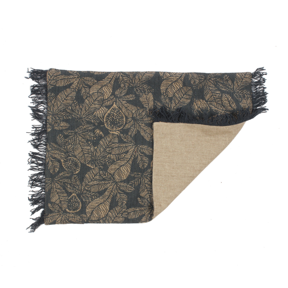 Fig Tree Placemat Dark Slate S/4