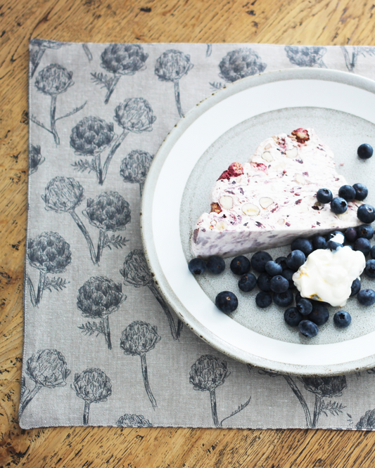 Artichoke Placemat Charcoal S/4