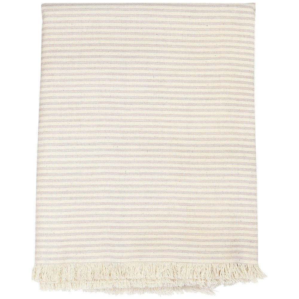 TABLECLOTH MANOR STRIPE PNK 150X240CM