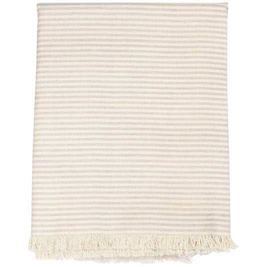 TABLECLOTH MANOR STRIPE PNK 150X240CM