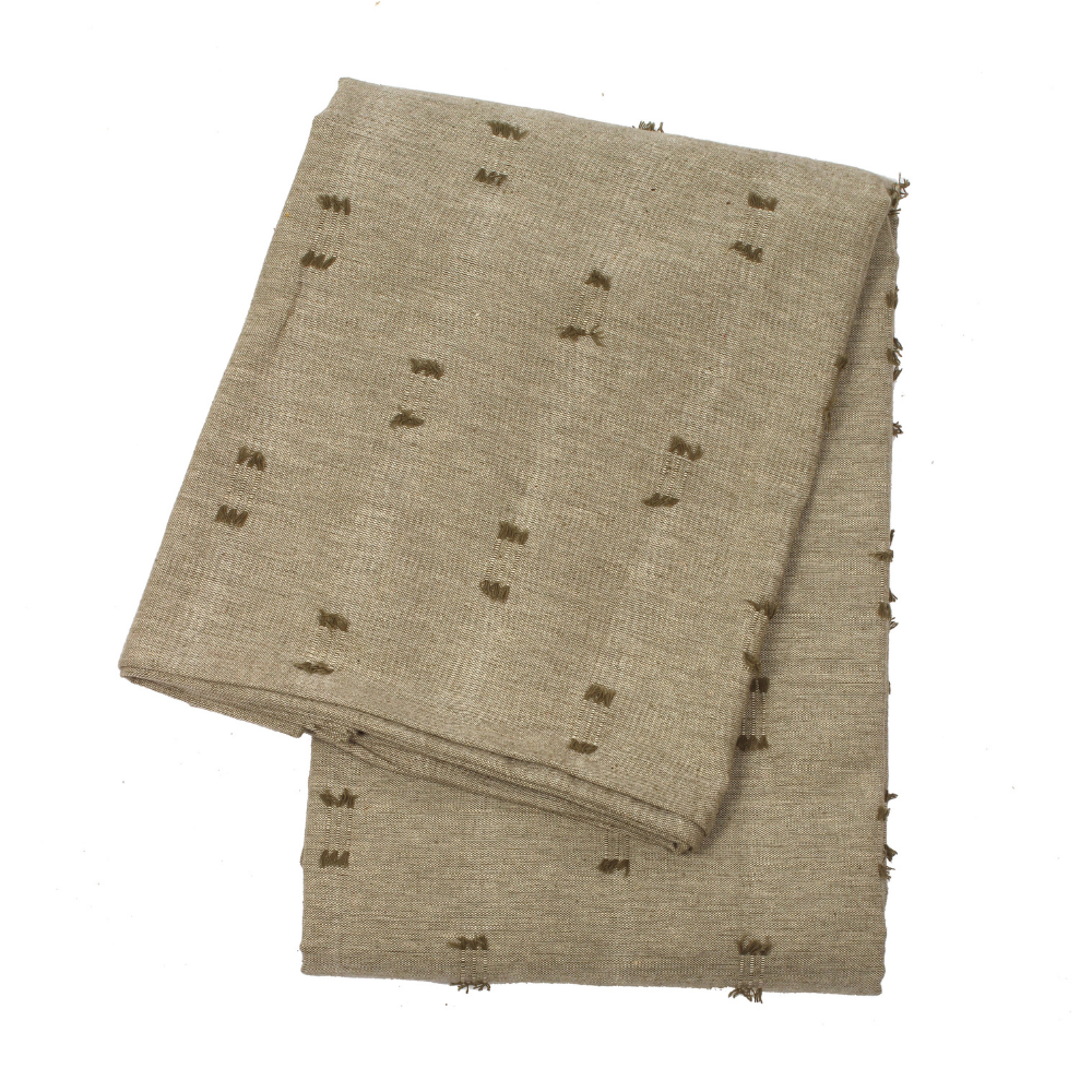 Tuft Tablecloth Burnt Olive