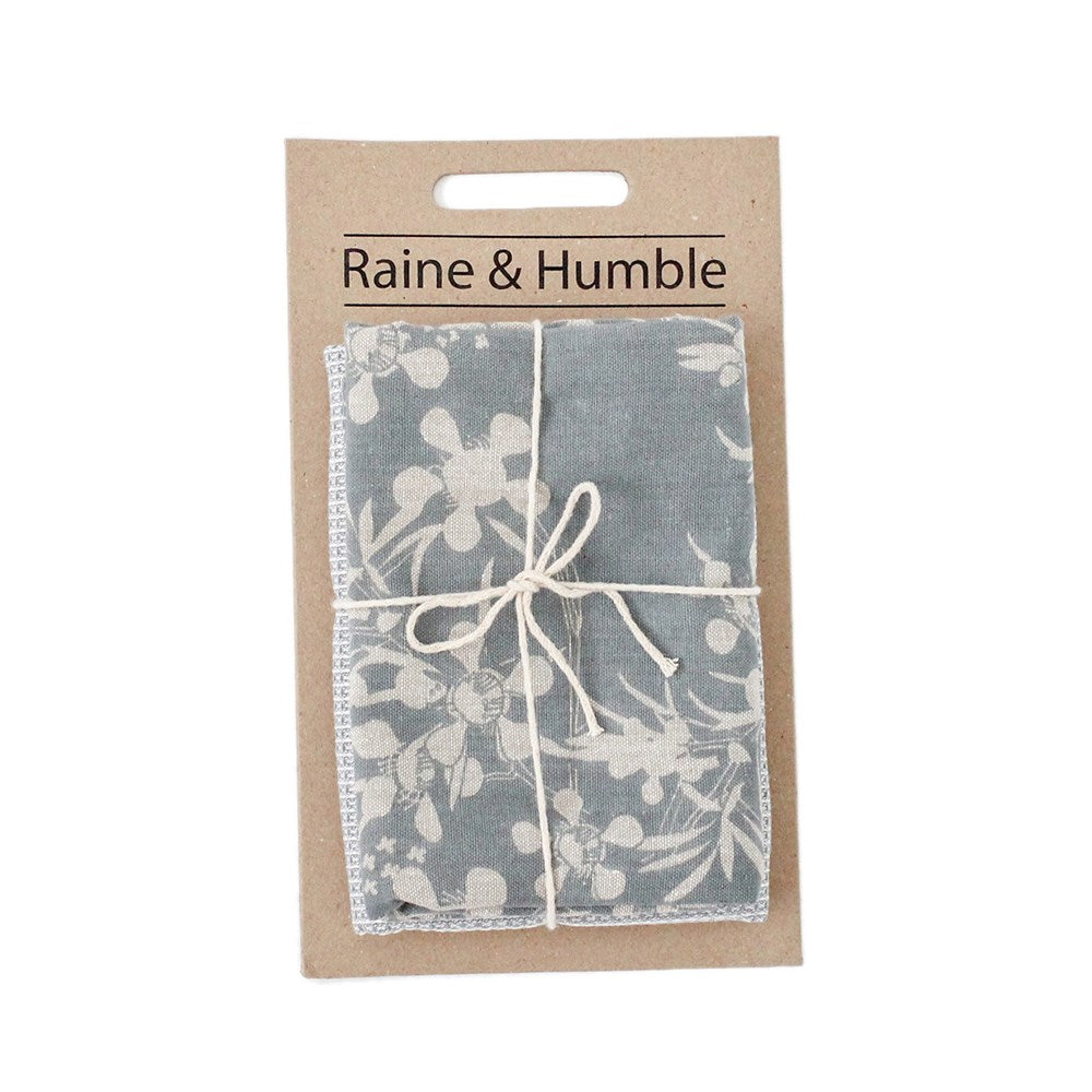 Myrtle Tea Towel Pack 2 Slate