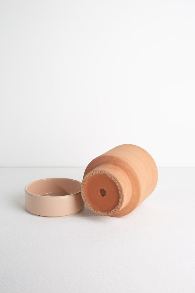 Grace Planter Small - Rose Terracotta and Dusty Rose