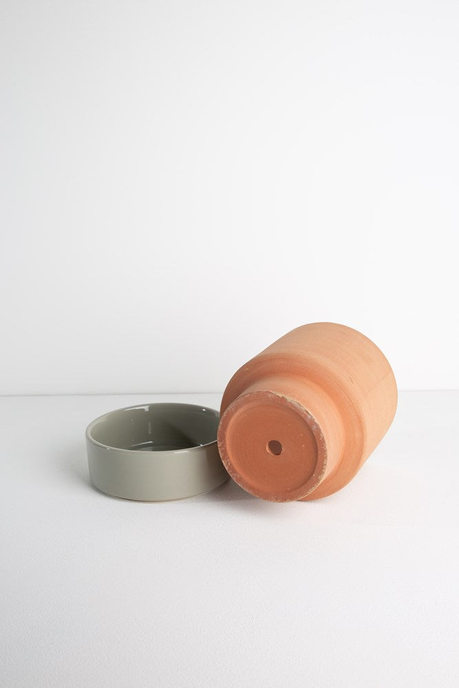 Grace Planter Small - Rose Terracotta and Sage