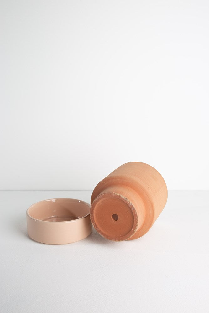 Grace Planter Large - Rose Terracotta and Dusty Rose
