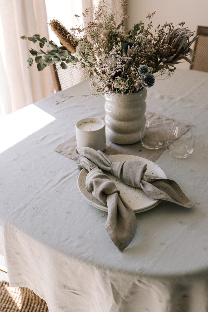 MASON BEE LINEN PLACEMAT STONE S/6