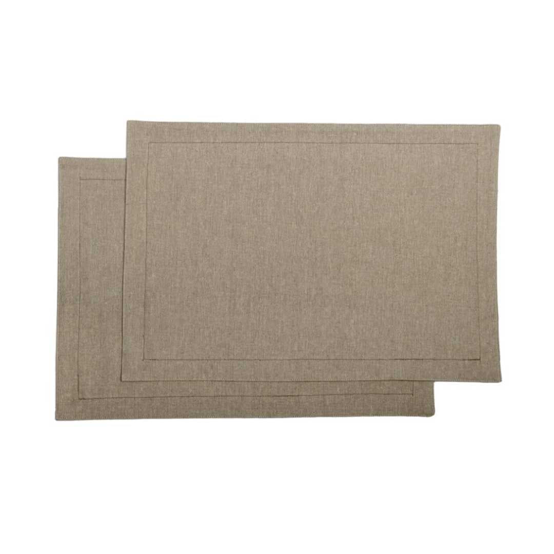 CHAMBRAY PLACEMAT CHARCOAL set 4