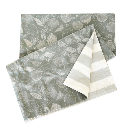 Lemon Marmalade Table Runner Sage