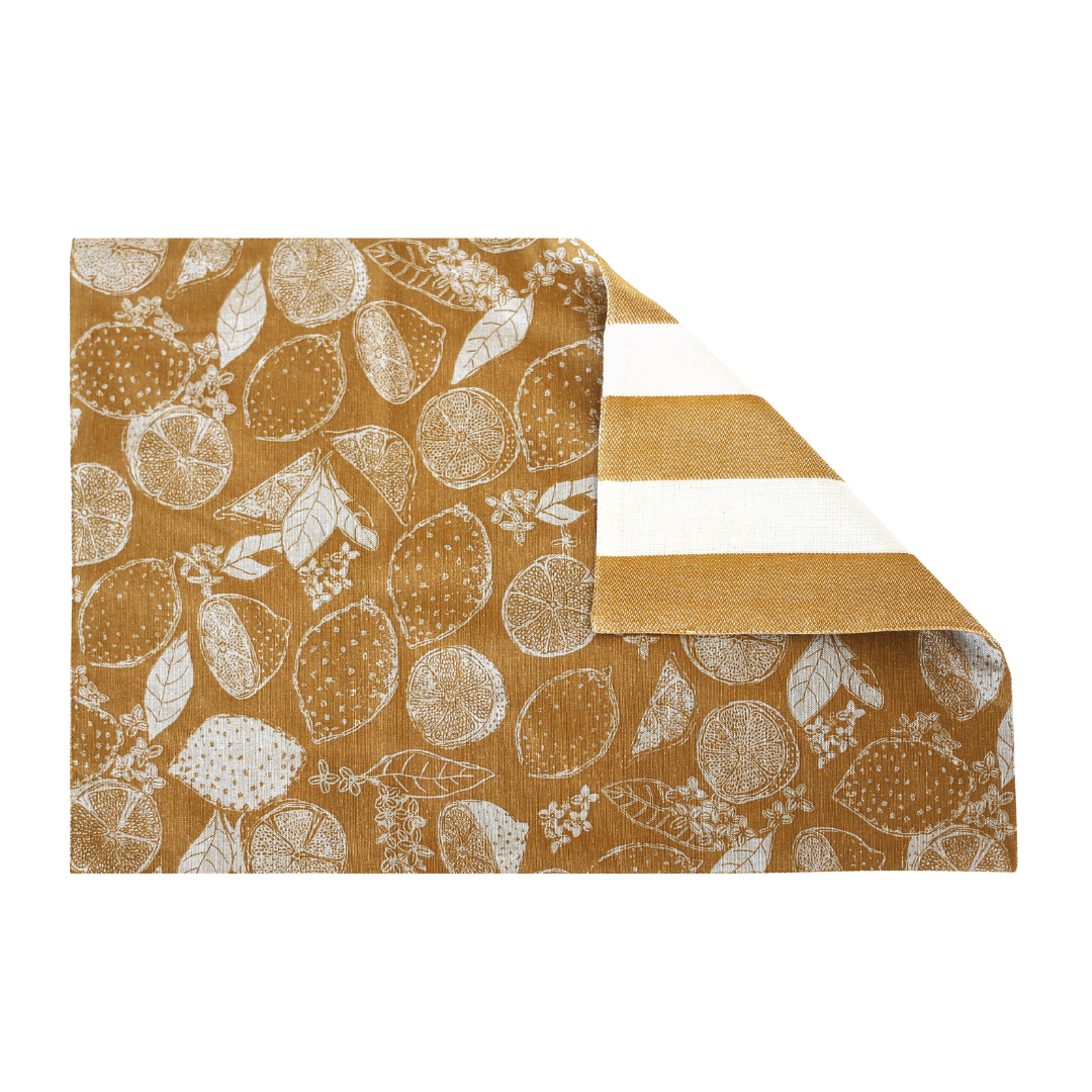 Lemon Marmalade Placemat Golden Yellow S/4