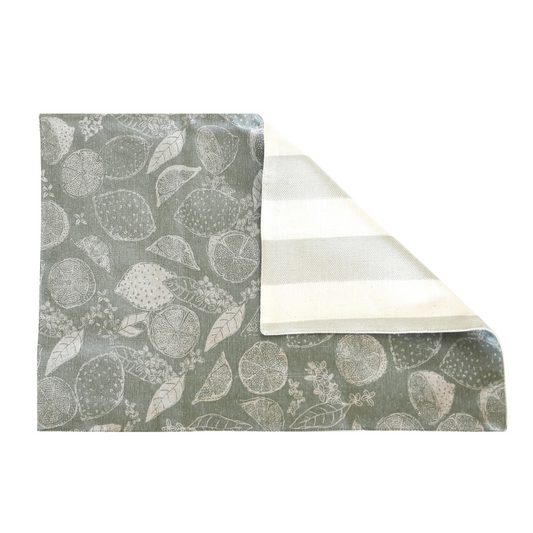 Lemon Marmalade Placemat Sage S/4