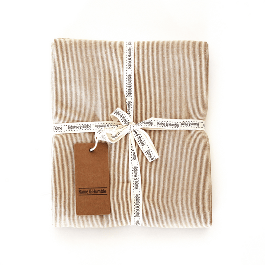 Pin Stripe Tablecloth Golden Yellow 140x240