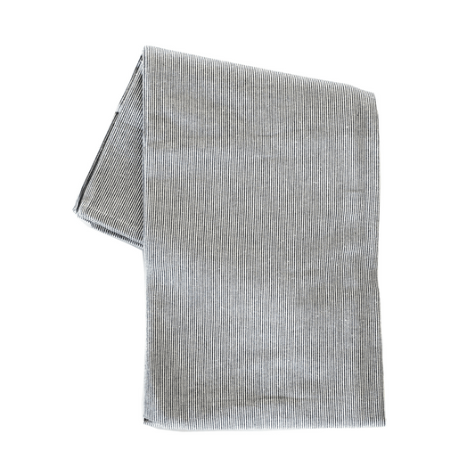 Pin Stripe Tablecloth Dk Slate 140x240