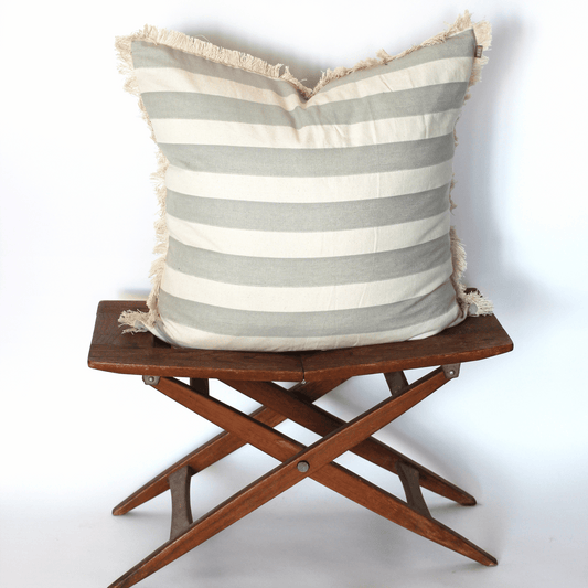 Bold Stripe Cushion Sage 60x60
