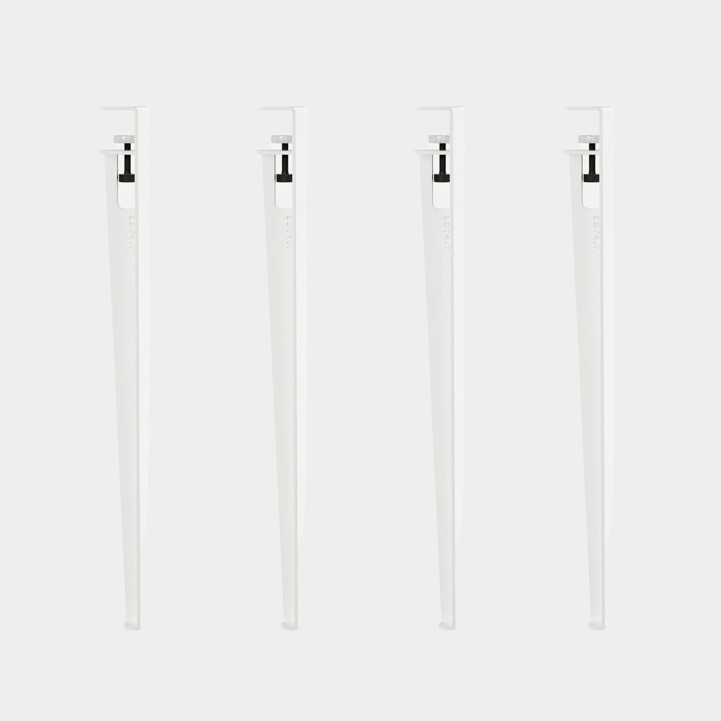 Metal Legs Long S/4- White