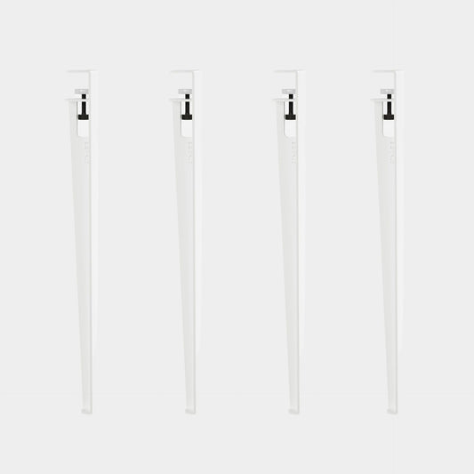 Metal Legs Long S/4- White