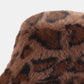 Animal Print Bucket Hat - Brown
