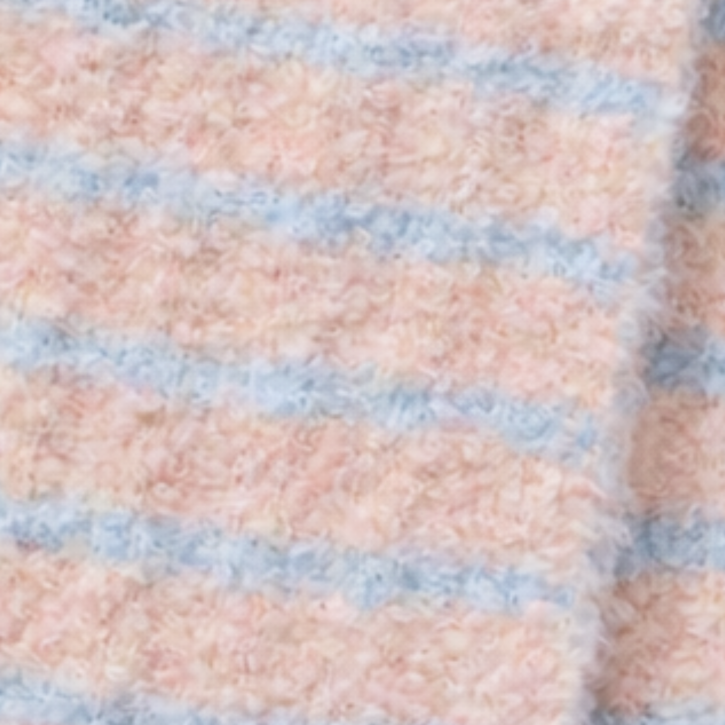 Elyra Knitted Scarf - Blush Blue Stripe