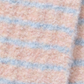 Elyra Knitted Scarf - Blush Blue Stripe