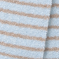 Elyra Knitted Scarf - Blue Taupe Stripe