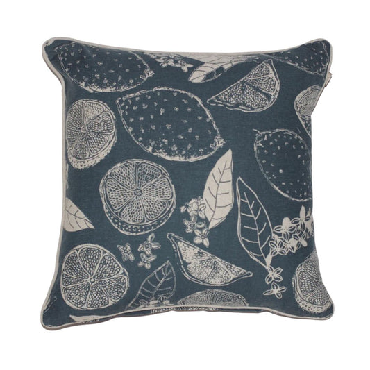 Lemon Marmalade Cushion Dk Slate 45x45