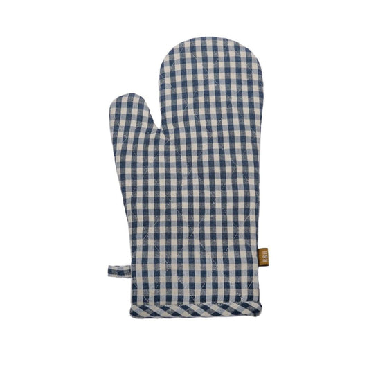 GINGHAM OVEN GLOVE BLUEBERRY