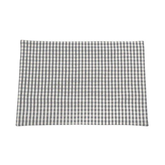 GINGHAM PLACEMAT ASH S/4