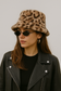Animal Print Bucket Hat - Brown
