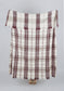 BERRY CHECKD TEXTURED THROW RED