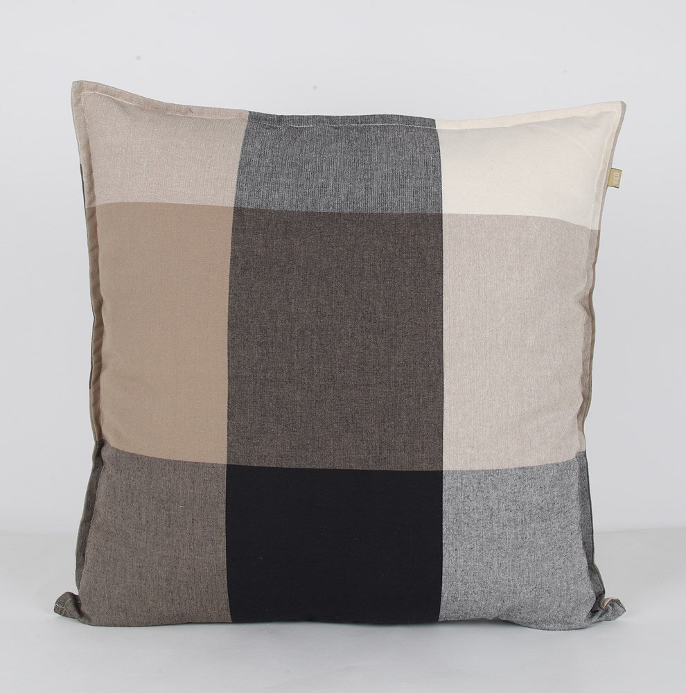 Giant Check Cushion Olive 60x60cm-PREORDER