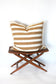 Bold Stripe Cushion Golden Yellow 60x60